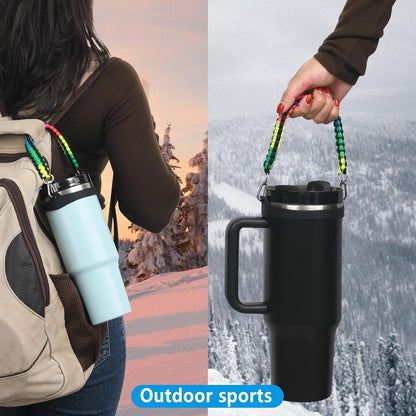 Wongeto Paracord Handle Strap for Stanley Cup - Heavy Duty Compatible with Stanley 40oz 30oz Tumbler, Stanley Cup Accessories