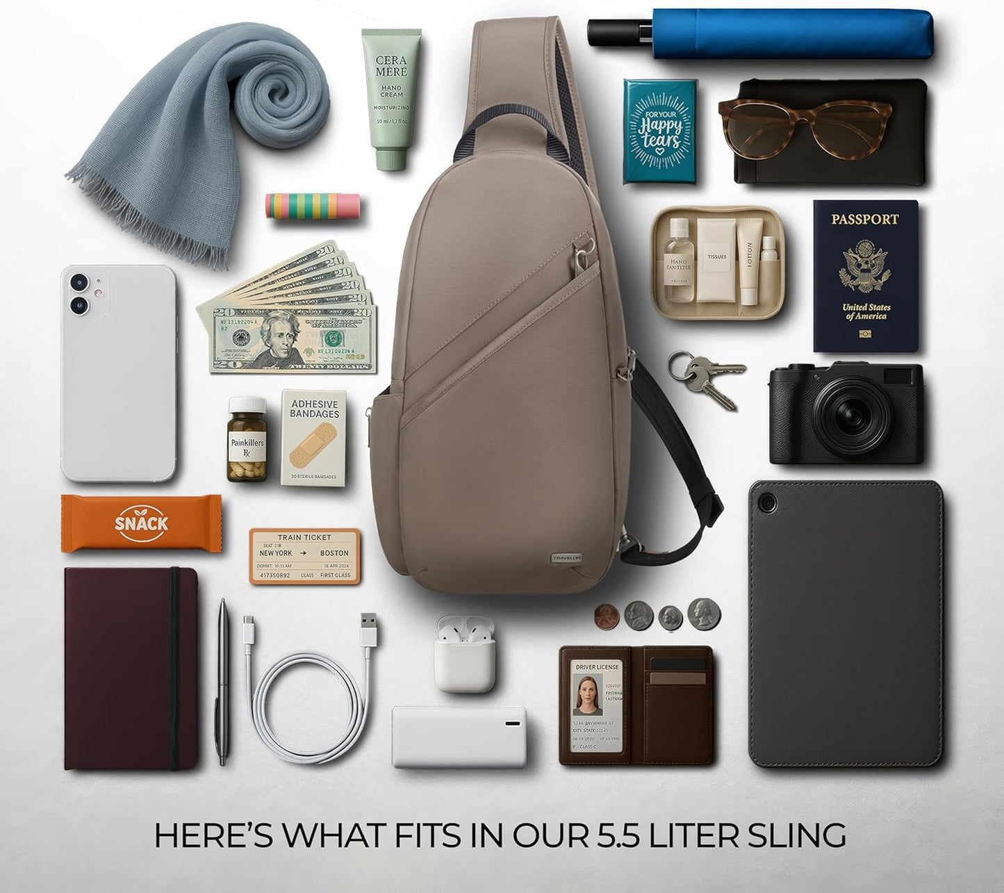 Travelon Anti-Theft Classic Sling Bag