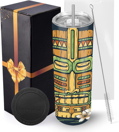 Joyclub Sublimation Tumblers Blanks 20 oz 10 Pack Skinny Straight Tumblers Bulk Stainless Steel Insulated Sublimation Cups with Lid and Straw, Gift Box