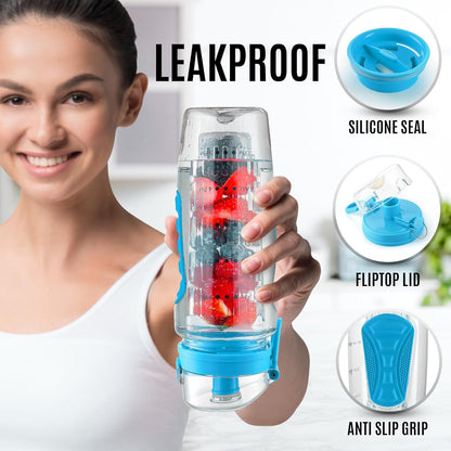 Portable Water Bottle with Fruit Infuser