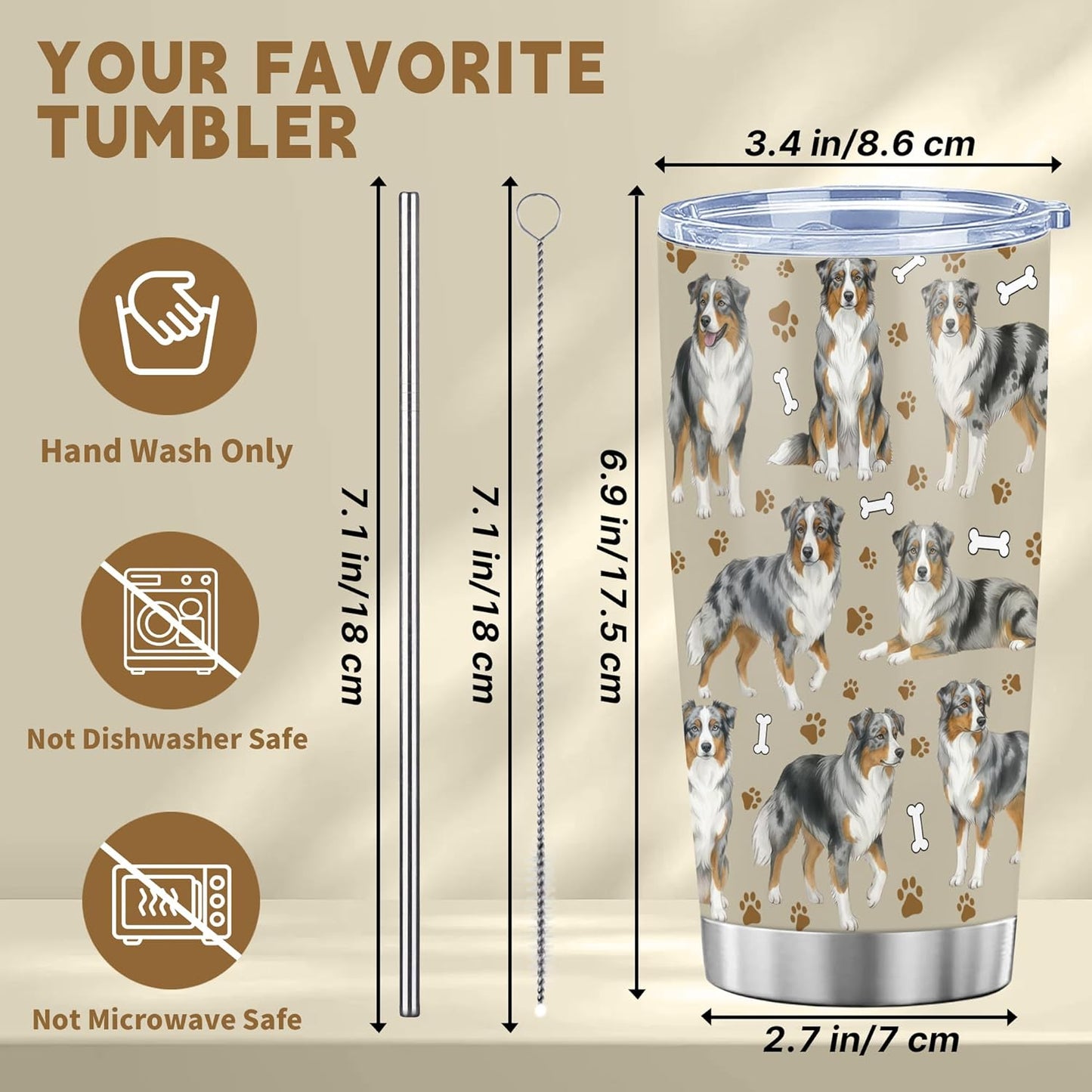 Beagle Gifts for Women Men, 40oz Stainless Steel Insulated Tumbler Travel Cup Mug, Funny and Unique Beagle Gifts for Dog Lover - Colors A