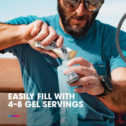 HydraPak SoftFlask - Collapsible Nutrition Flask (150ml or 250ml) - BPA Free, Easy Open Cap, Foldable, Lightweight
