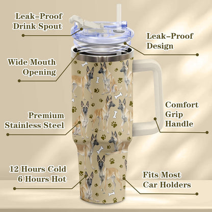 Beagle Gifts for Women Men, 40oz Stainless Steel Insulated Tumbler Travel Cup Mug, Funny and Unique Beagle Gifts for Dog Lover - Colors A