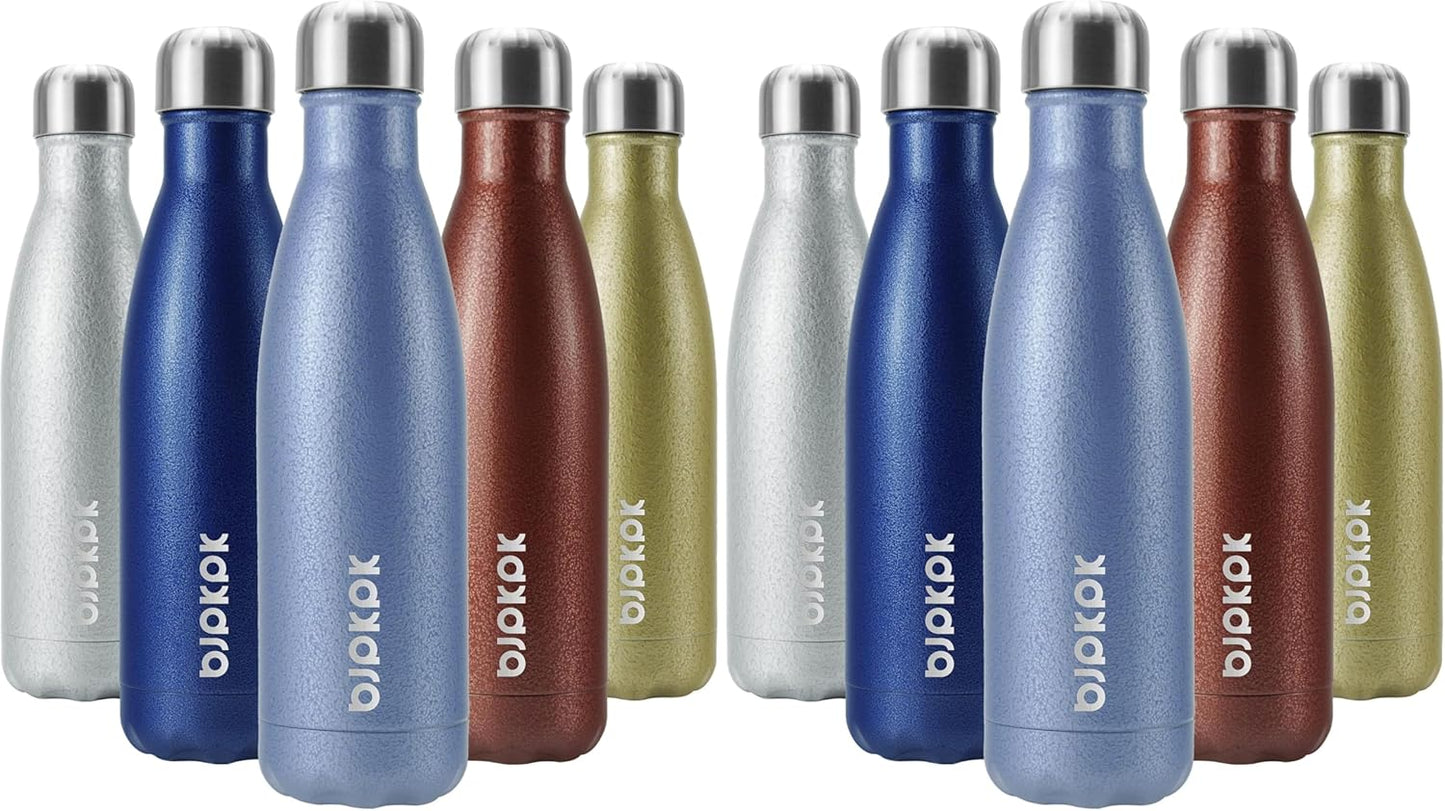 BJPKPK Insulated Water Bottle 12oz Small Stainless Steel Water Bottles Reusable Metal Thermal Keep Cold and Hot,Dreamy Purple - Colors A