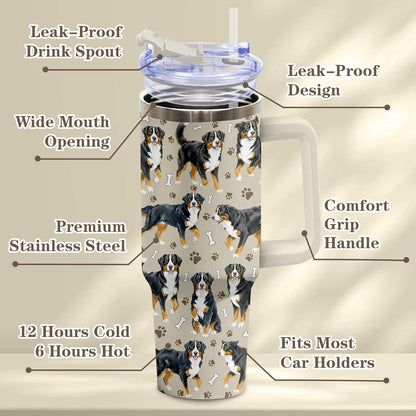 Beagle Gifts for Women Men, 40oz Stainless Steel Insulated Tumbler Travel Cup Mug, Funny and Unique Beagle Gifts for Dog Lover - Colors B