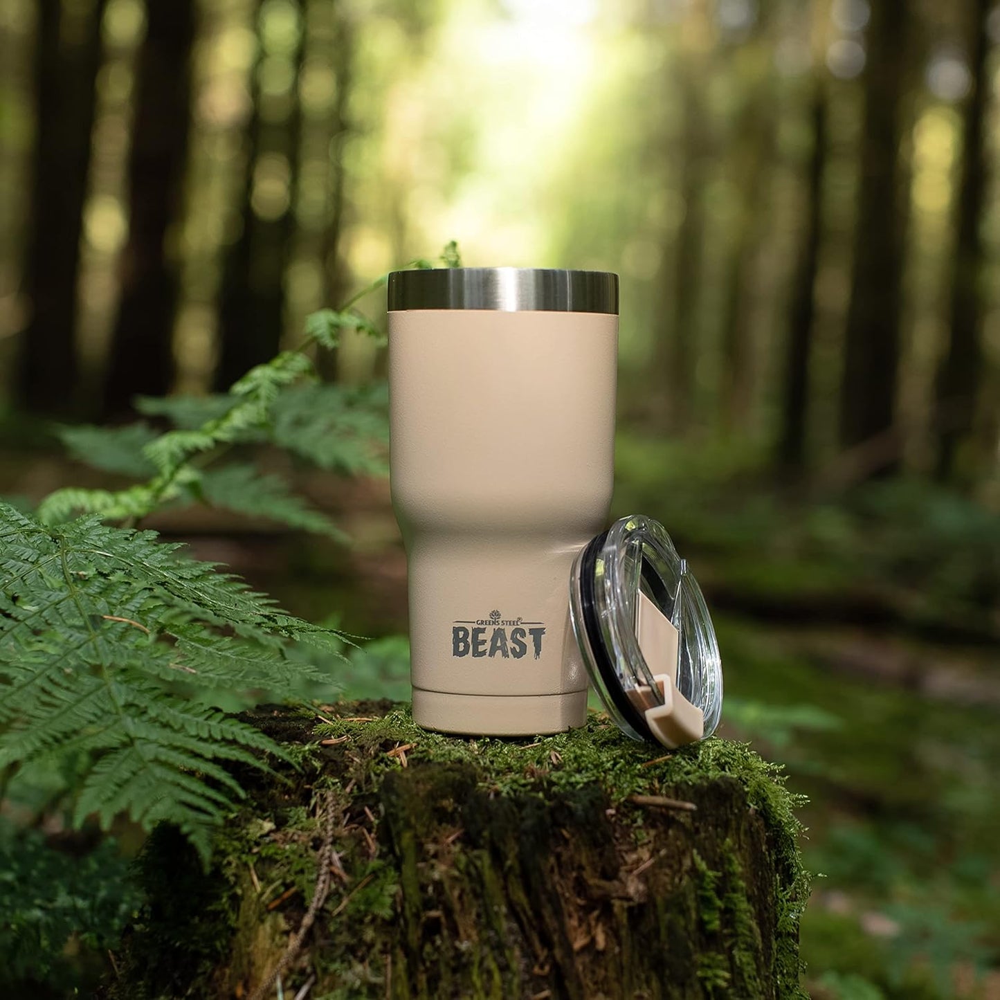 Beast 10 oz Tumbler Stainless Steel Vacuum Insulated Coffee Ice Cup Double Wall Travel Flask (Arctic White)