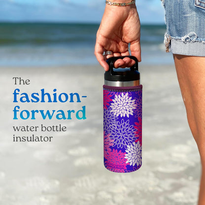 24-30oz 750ml Water Bottle Carrier with Shoulder Strap, Water Bottle Insulator - Midnight Mums