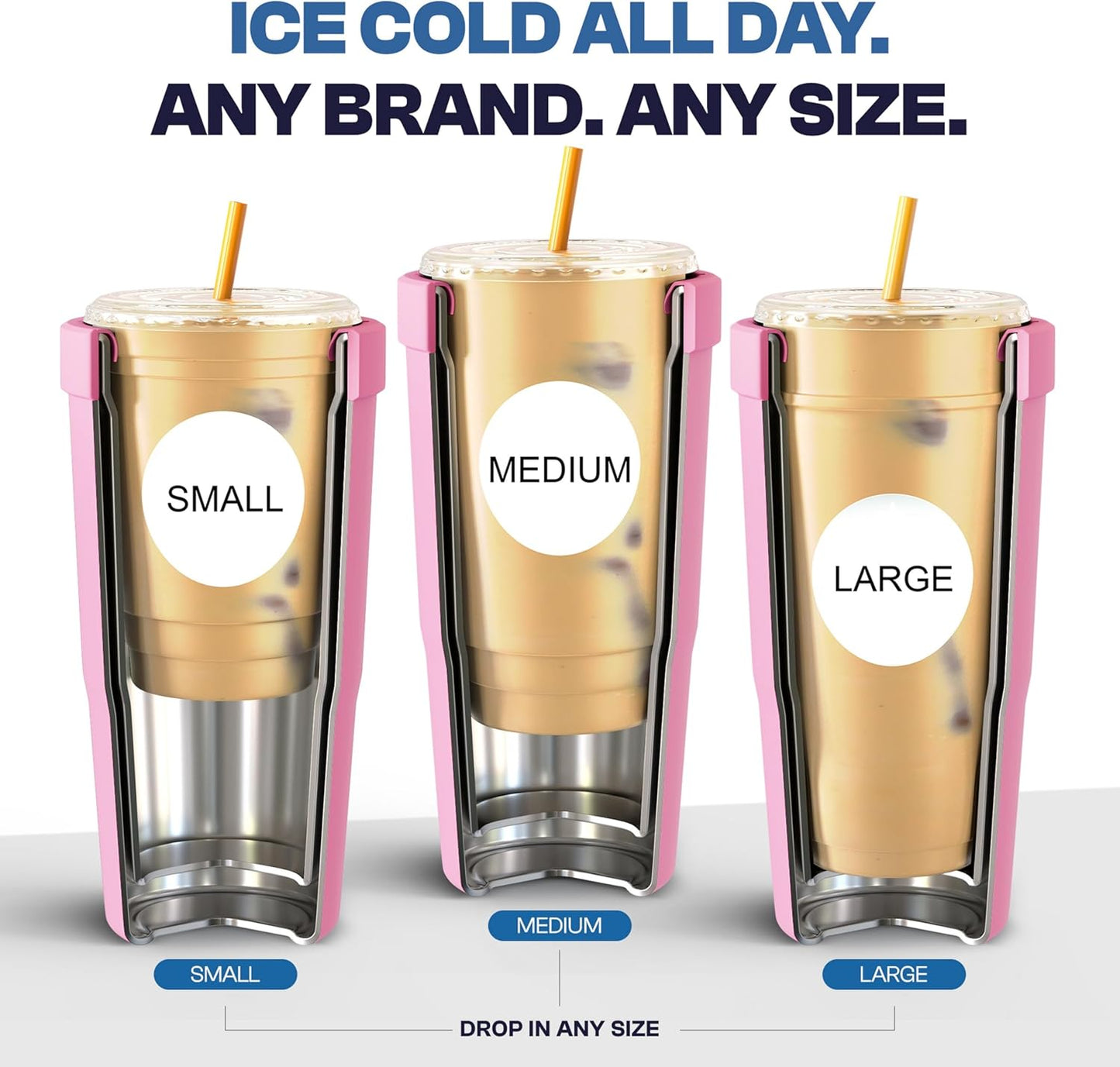 Frost Buddy Togo Buddy | 30 oz Stainless Steel Vacuum Insulated Tumbler | To Go Coffee Cup – Iced Coffee Cups, Iced Coffee Sleeve, Travel Mug, Thermal Cup for Hot & Cold Drinks, Dunkin Cup (Pencil) - Colors A