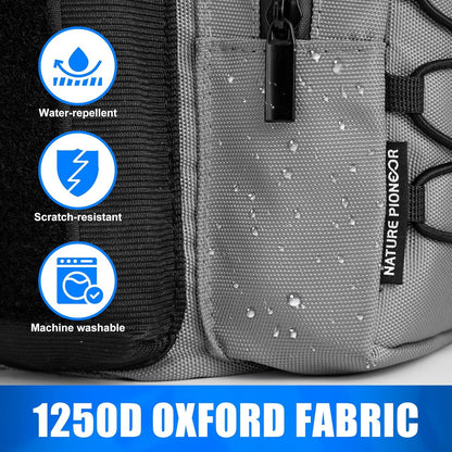 NATURE PIONEOR Magnetic Gym Bag for Men and Women - Magnet Water Bottle Holder Sling Carrier with Crossbody Shoulder Strap,Gym Accessories Pouch,Phone Pockets for Sports,Walking,Travel,Workout