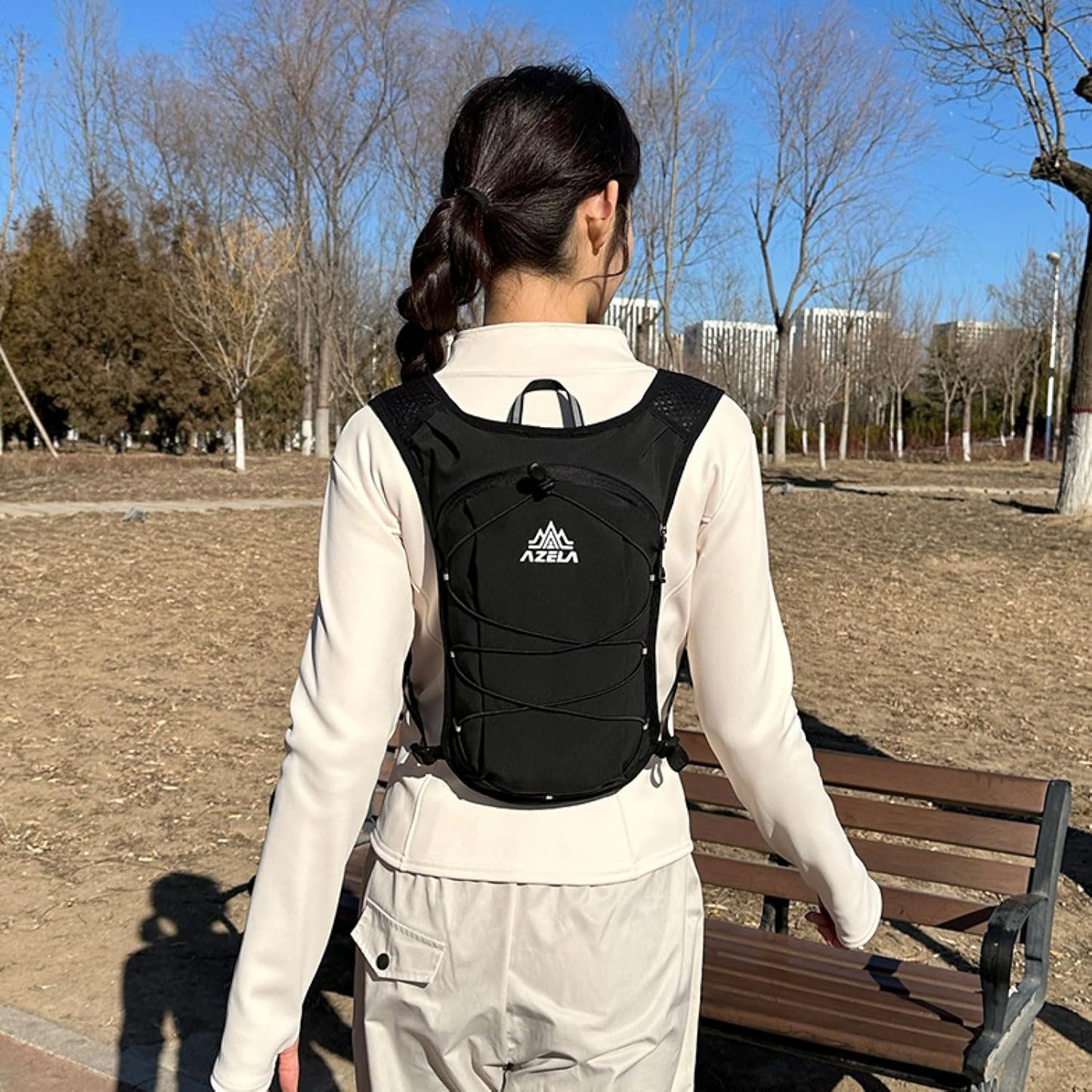 Azarxis Running Water Bottles Flask BPA Free Leakproof Hydration Vest Packs Waist Belt Replacement for Triathlon Marathon Hiking Cycling Climbing Runner