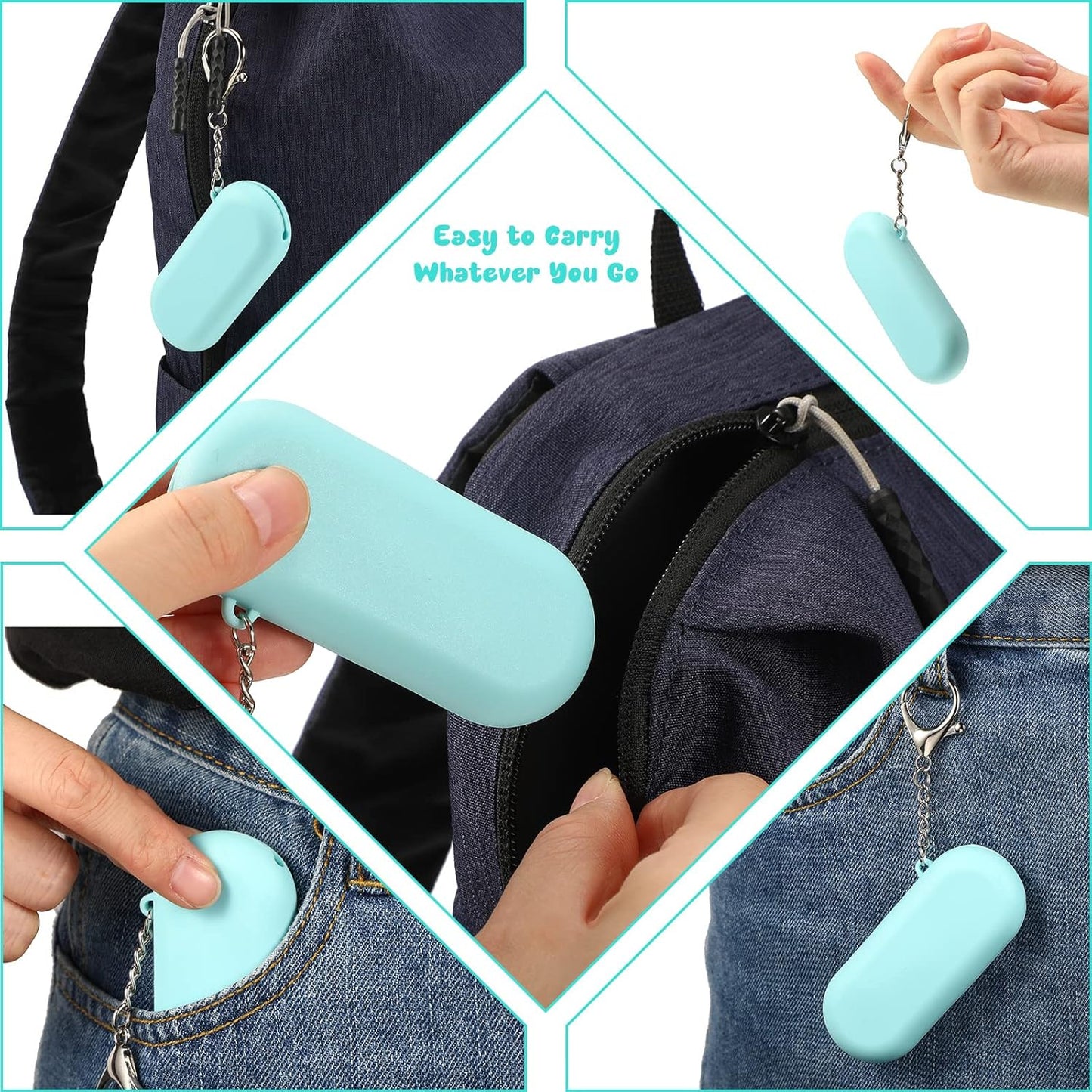 Meanplan 4 Sets Cruise Ship Essentials,4 Set Silicone Straws with Case Reusable Silicone Portable Drinking Straw Set for Party Travel Cold or Hot with 4 Carry Case, 4 Cleaning Brushes (Classic Color)