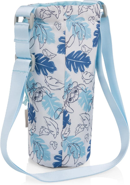 Picnic TIME Eclipse 40 oz Tumbler Tote and Crossbody Drink Carrier, Water Bottle Holder with Adjustable Shoulder Strap and Zipper Phone Pocket
