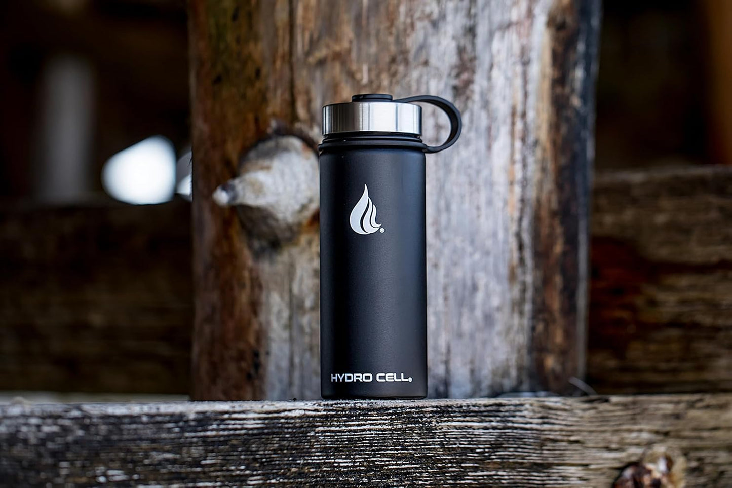 HYDRO CELL Stainless Steel Insulated Water Bottle with Straw - For Cold & Hot Drinks - Metal Vacuum Flask with Screw Cap and Modern Leakproof Sport Thermos for Adults (Neon 18oz)