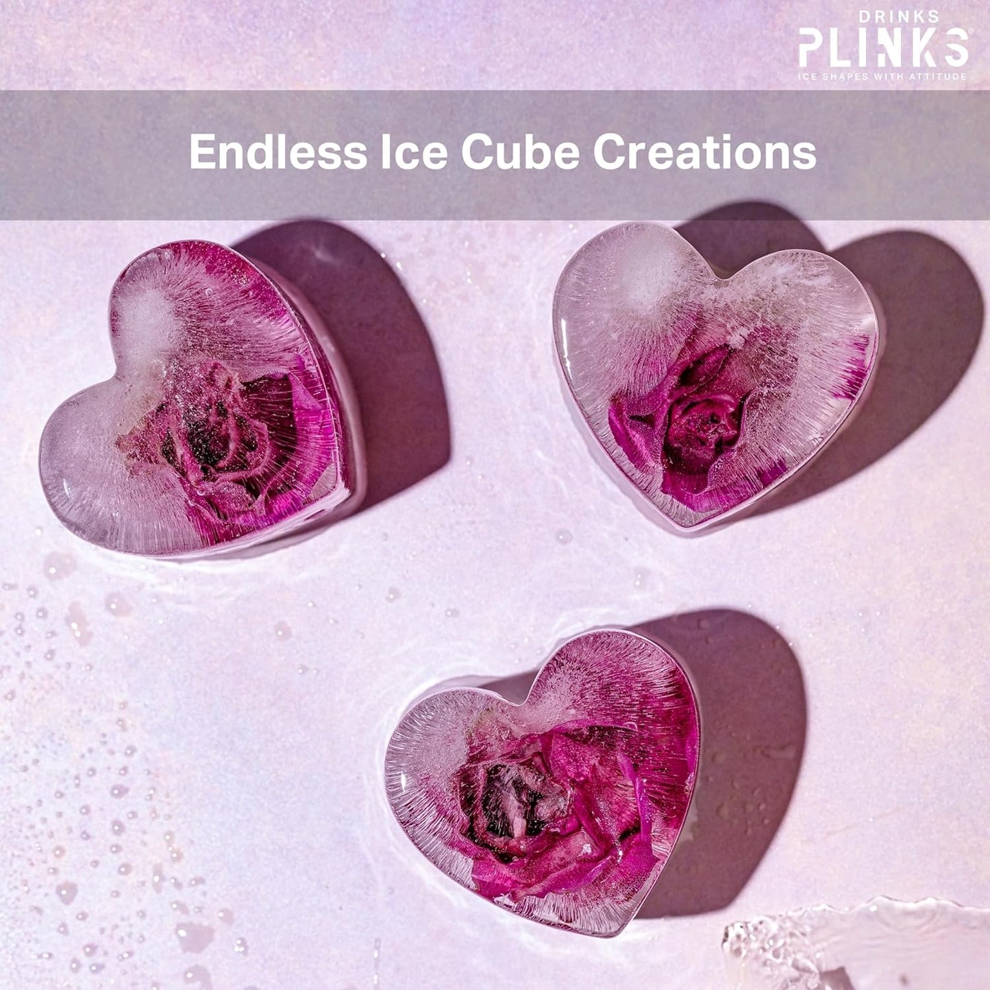DRINKSPLINKS Water Bottle Ice Cube Tray. Keep Water in Drink Bottles Cold for Longer With This Large Tumbler Ice Cube Mold.