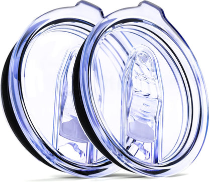 20 & 10 oz Pack of 4 Replacement Lids for Yti Tumblers - 3.3 Inch Diameter - Spill Proof Lids Silicon Sliding Covers, Fits Yti Tumblers, Hydro Flsk, Reusable No Leak Design, Splash Resistant Mug