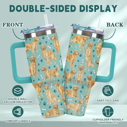 Beagle Gifts for Women Men, 40oz Stainless Steel Insulated Tumbler Travel Cup Mug, Funny and Unique Beagle Gifts for Dog Lover - Colors A