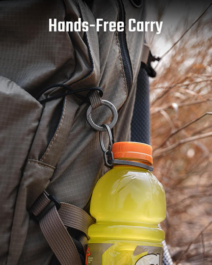 KeyUnityWater Bottle Clip, Lightweight EDC Water Bottle Holder for Hiking, Camping, and Everyday Carry
