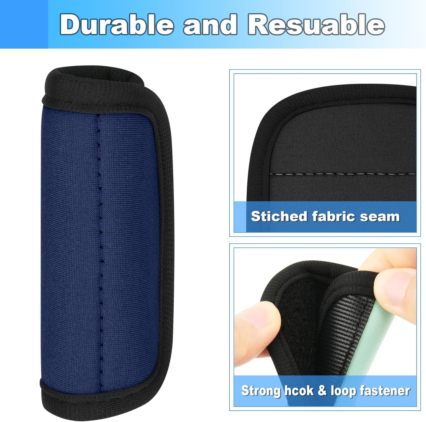 Cosmos 5 Pcs Handle Cover Compatible with Stanley Tumbler Handle, Water Bottle Handle Protector Coat Travel Mug Insulated Cup Handle Wrap Grip Sleeve Compatible with Stanley Cup Accessories, 5 Colors