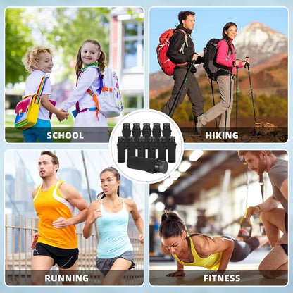 Rtteri 24 Pcs Black Neoprene Insulated Water Bottle Sleeves with Adjustable Straps (32 oz, Sports, Hiking, Camping, Running, Yoga, Cycling, Backpacking)