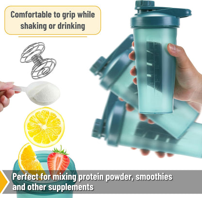 Mr. Pen- Shaker Bottles for Protein Mixes with Twist Cap, 28 oz, Protein Shaker Bottle with Wire Whisk Ball, Shaker Cup, Mixer Bottle