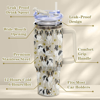 Beagle Gifts for Women Men, 40oz Stainless Steel Insulated Tumbler Travel Cup Mug, Funny and Unique Beagle Gifts for Dog Lover - Colors B