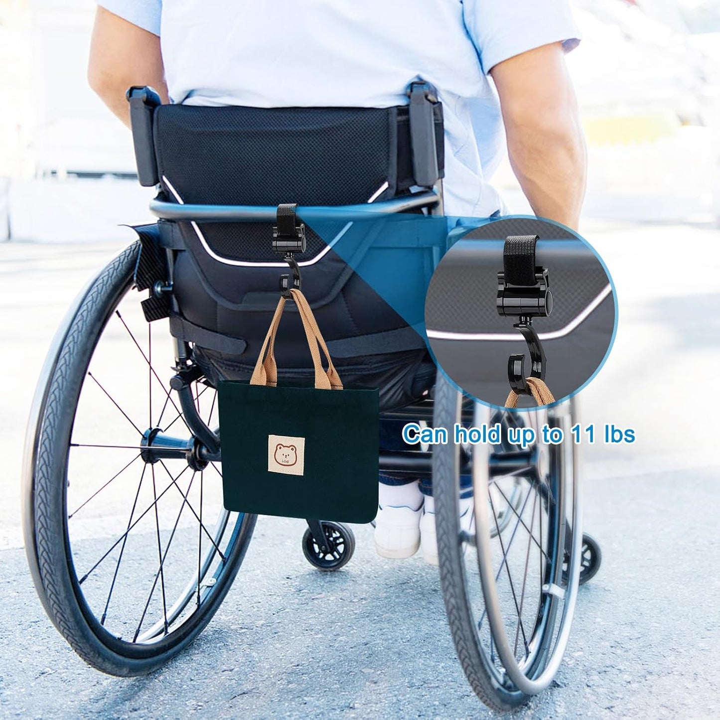 Accmor Stroller Cup Holder, Universal Cup Holder for Walker Wheelchair Bike, 360° Rotatable Stroller Cup Holder Attachment Accessories for Walker, Wheelchair, Scooter