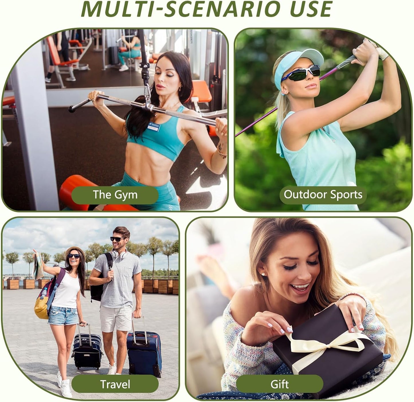 JACZZO Magnetic Gym Bag for Men and Women, Magnetic Water Bottle Holder for Gym, Small Gym Bag, Gym Gifts for Women and Men (Black, <40 OZ)