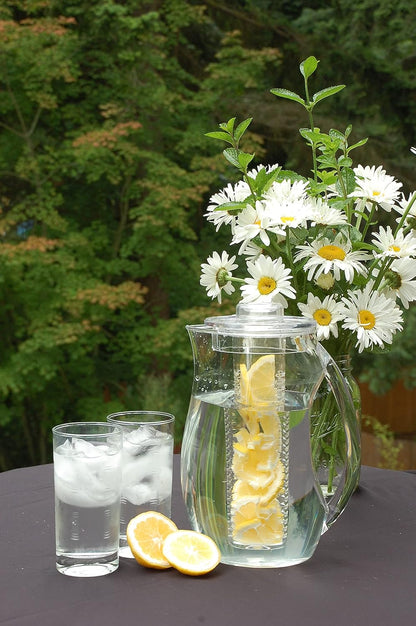 Prodyne Fruit Infusion Flavor Pitcher, Clear, 93 oz.