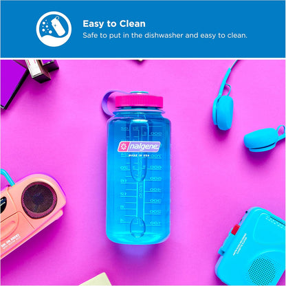 Nalgene 32 oz Wide Mouth Water Bottle | BPA-Free, Durable & Leak Proof, Lightweight Bottle for Hiking & Gym, Work & Travel