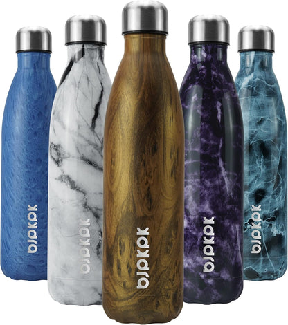 BJPKPK Insulated Water Bottle 12oz Small Stainless Steel Water Bottles Reusable Metal Thermal Keep Cold and Hot,Dreamy Purple - Colors A