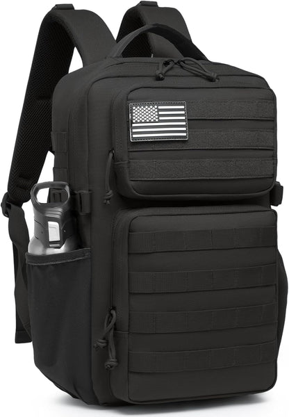 Wotony Military Tactical Backpack for Men Waterproof Daypack 3 Day Assault Pack Molle Bag with Water Bottle Holder