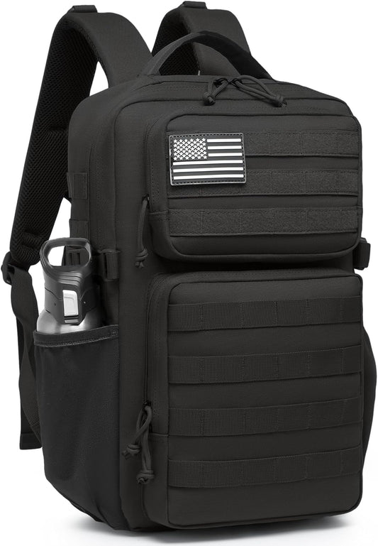 Wotony Military Tactical Backpack for Men Waterproof Daypack 3 Day Assault Pack Molle Bag with Water Bottle Holder