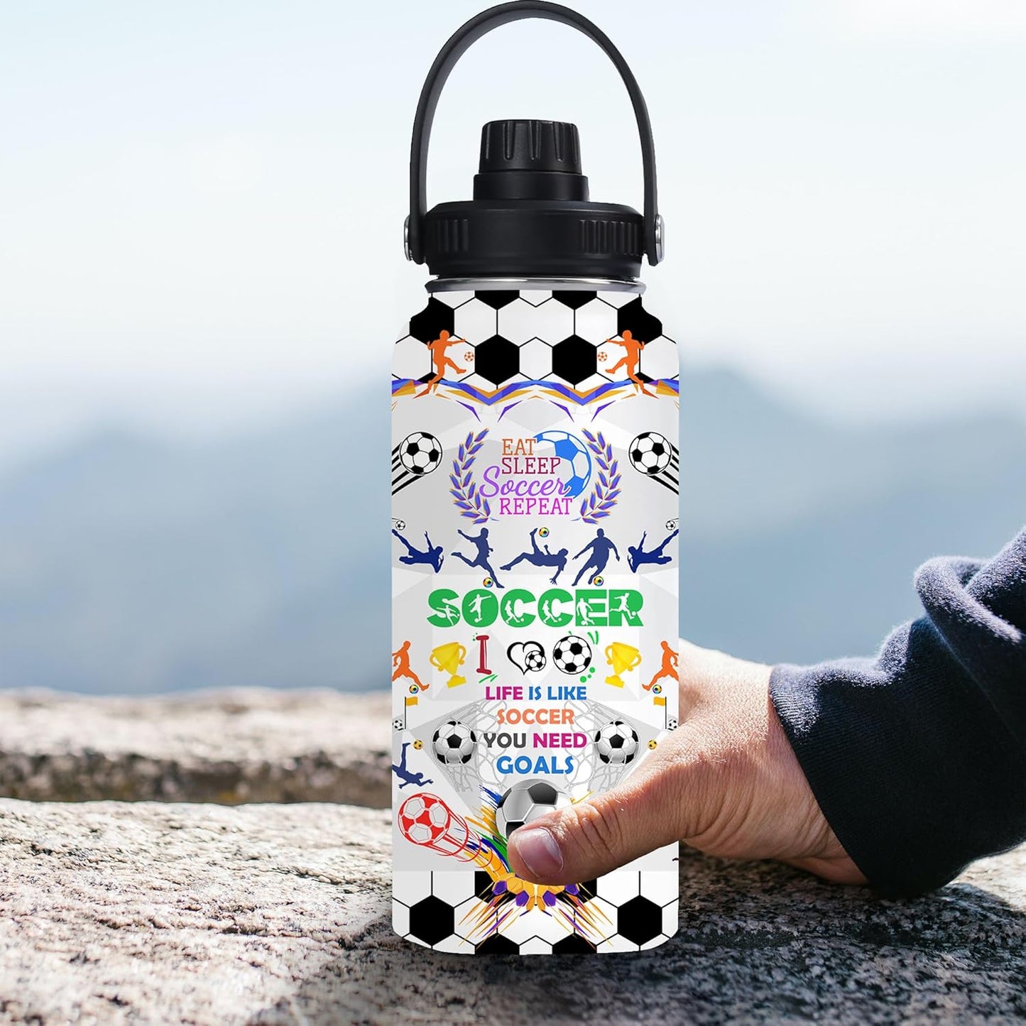 Pickleball Water Bottle 32oz Stainless Steel Insulated Vaccum with Lid, Pickleball Gifts for Pickleball Players, Pickleball Lovers, Women Girls Ladies