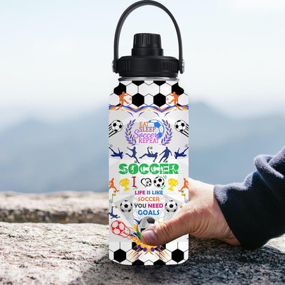 Pickleball Water Bottle 32oz Stainless Steel Insulated Vaccum with Lid, Pickleball Gifts for Pickleball Players, Pickleball Lovers, Women Girls Ladies