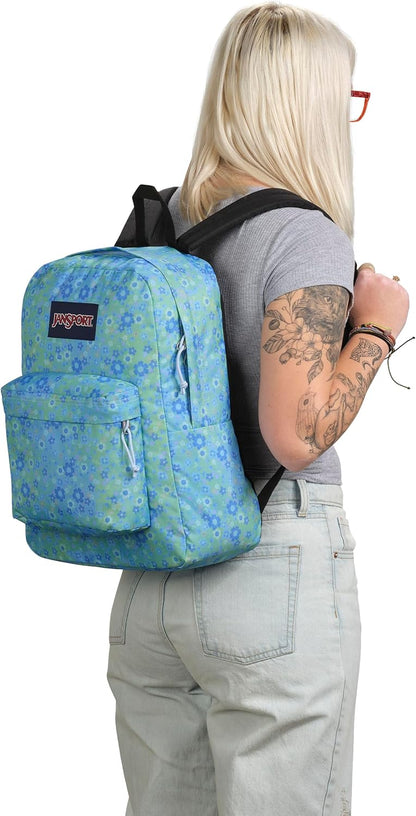 JanSport SuperBreak One Backpacks - Durable, Lightweight Bookbag with 1 Main Compartment, Front Utility Pocket with Built-in Organizer - Premium Backpack, Black - Colors A