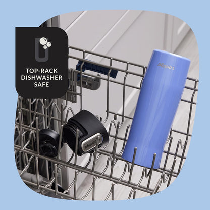Contigo AUTOSEAL West Loop Vacuum-Insulated Stainless Steel Travel Mug with Easy-Clean Lid 12 oz Blueberry