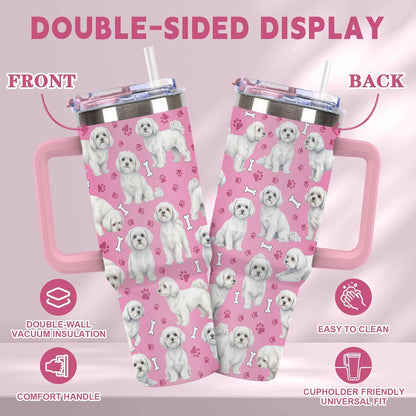 Beagle Gifts for Women Men, 40oz Stainless Steel Insulated Tumbler Travel Cup Mug, Funny and Unique Beagle Gifts for Dog Lover - Colors B