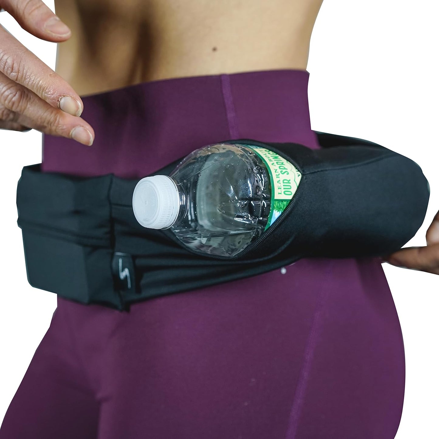 3 Pocket Adjustable Running Belt Waist Pack, Fanny Pack For Working Out With Sweat Resistant Backing, Holds All iPhone Models