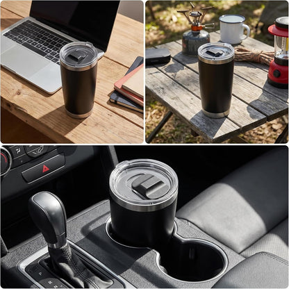 2 Pcs Magnetic Slider Replacement Block, Slider Lid Magnet for Yeti Lids 10 oz, 14oz, 16 oz, 20 oz, 26 oz, 30 oz (Black+Black)