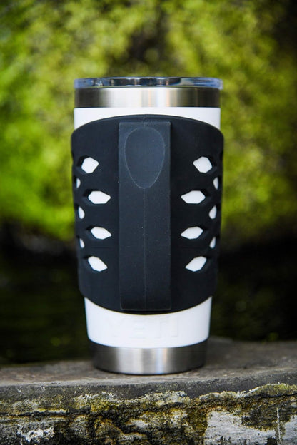 Handler for 20 oz Tumbler Vacuum Insulated Coffee Mugs, Silicone Grip Protective Sleeve Cover With Handle