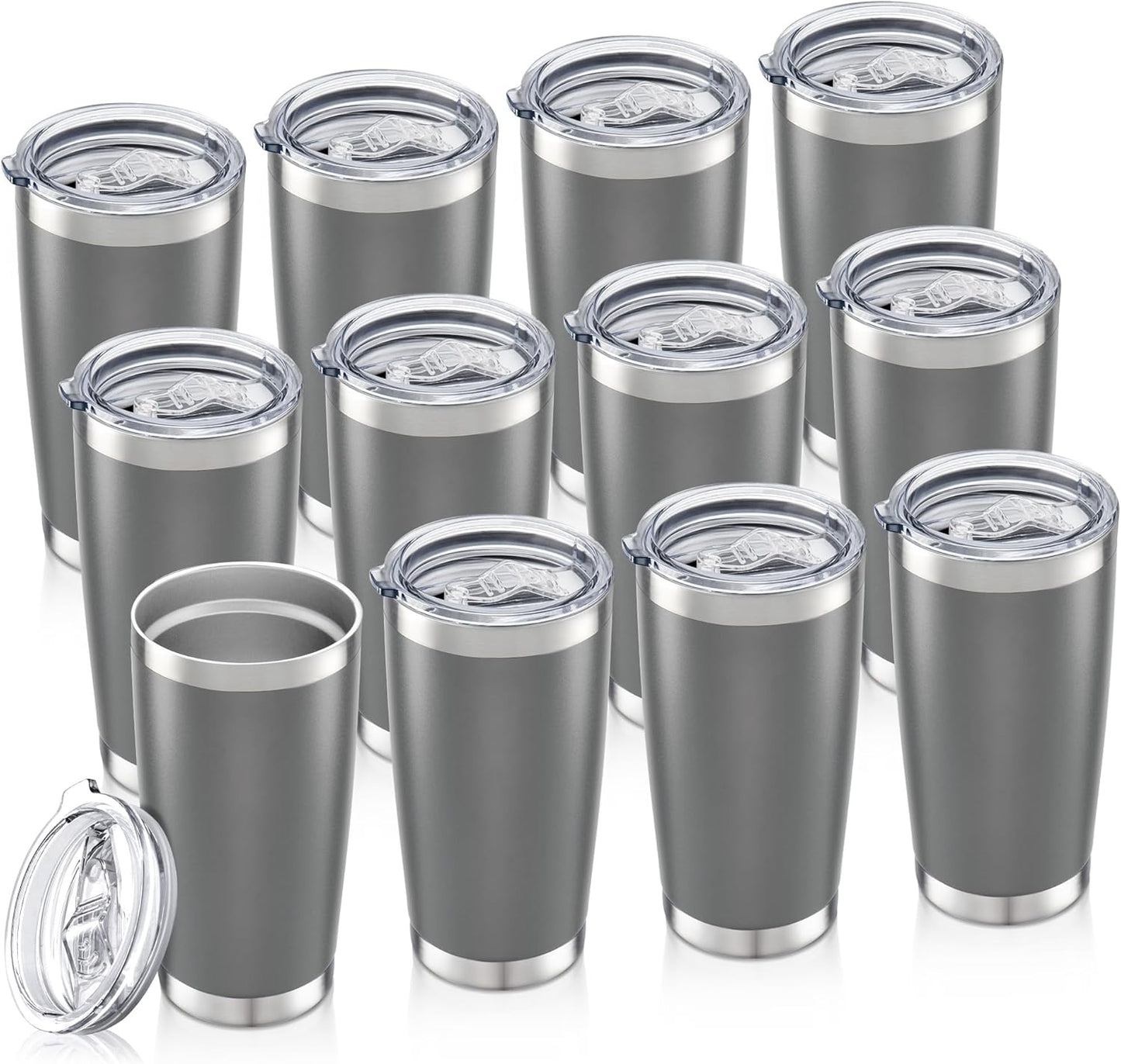 20 oz Tumbler with Lid Stainless Steel Insulated Tumblers Double Wall Vacuum Coffee Mug Powder Coated Tumbler Cups for Cold and Hot Drinks, Tropical Pink, 1 pack