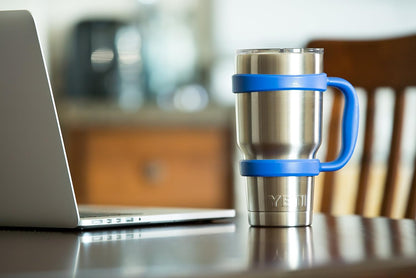 STRATA CUPS 30 oz Tumbler Handle - Available For 30 oz YETI Tumbler, OZARK TRAIL, Rambler Tumbler- BPA free (Black)