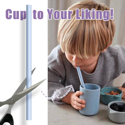 Reusable Silicone Straws for Stanley/Simple Modern 40 oz Tumbler, 12.2 Inch Extra Large Rubber Drinking Straws for 20/30/40/50/64 oz Tumbler, Cleaning Brush