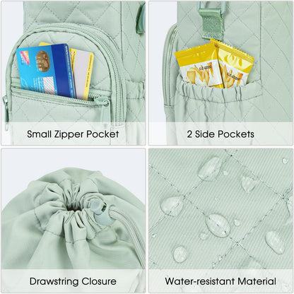 sportsnew Water Bottle Holder 40oz Crossbody Insulated Cup Sleeve Water Bottle Carrier Sling Bag with Phone Pocket, Walking