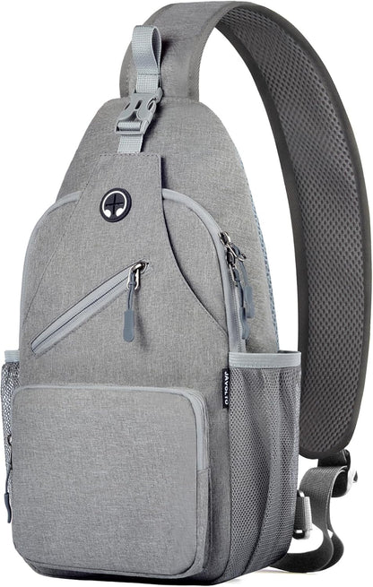 Javolto Sling Bag for Men Crossbody Backpack, Small Sling Backpack Mens Shoulder Bag, Casual Daypack Hiking Bag for Travel