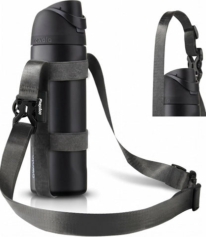 EasyAcc Water Bottle Holder Strap Sling, for Owala FreeSip 24 32 40 oz, Hydro Flask, Cirkul, Yeti, Stanley Flip, Universal Water Bottles, with Carabiner, for Walking Curise Travel (Bottle Excluded)