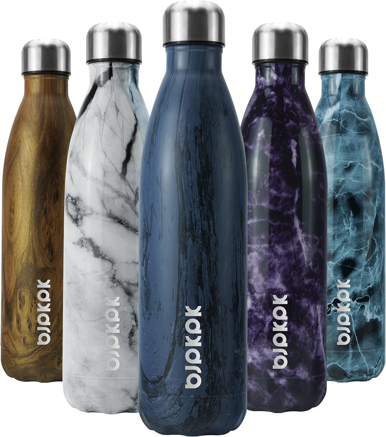 BJPKPK Insulated Water Bottle 12oz Small Stainless Steel Water Bottles Reusable Metal Thermal Keep Cold and Hot,Dreamy Purple - Colors A
