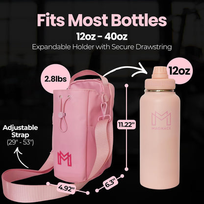 MAGNACE Magnetic Gym Bag Bundle, 3-in-1 Set with Water Bottle Holder, Magnetic Pouch, Towel & Sling Bag – For Men & Women