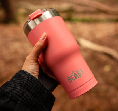Beast 10 oz Tumbler Stainless Steel Vacuum Insulated Coffee Ice Cup Double Wall Travel Flask (Arctic White)