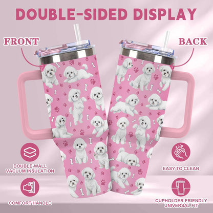 Beagle Gifts for Women Men, 40oz Stainless Steel Insulated Tumbler Travel Cup Mug, Funny and Unique Beagle Gifts for Dog Lover - Colors A